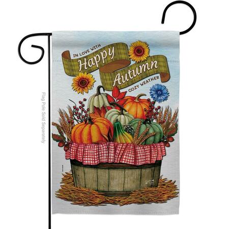 ANGELENO HERITAGE 13 x 18.5 in. Falltime Harvest Cozy Autumn Garden Flag G130420-BO
